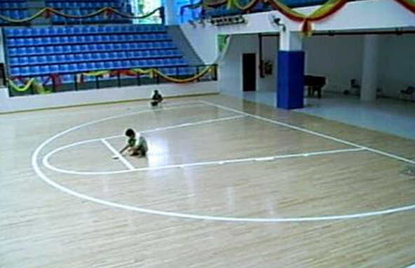 運(yùn)動(dòng)木地板也講究色彩搭配